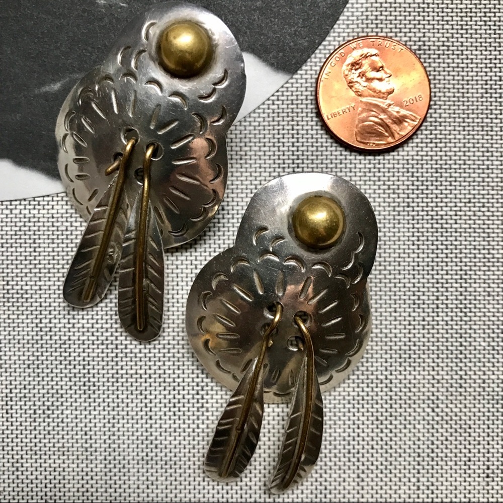 Made in Mexico feather earrings